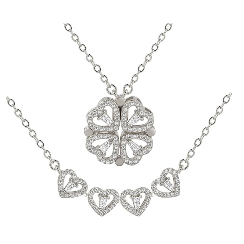 Maxine™ - 4 hearts shamrock necklace
