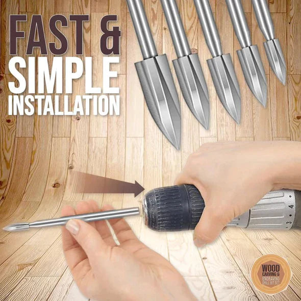 WoodCarve - Engraving Drill Set | 5 Different Sizes