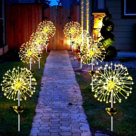 Waterproof Solar Fireworks Lamp | 1+1 Free 【Last Day Discount】